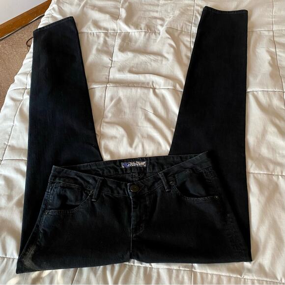 Hudson Black MidRise Denim Skinny Jeans Women’s Size 28 Made In the USA W427DKS - Picture 12 of 16